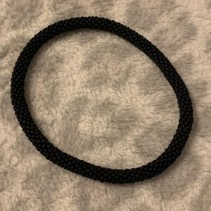 Matte Black Lily and Laura anklet